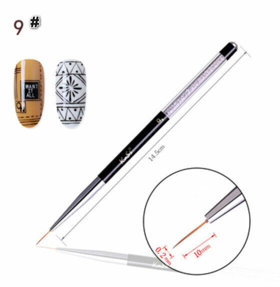 Best Selling Nail Art Brushes (No. 9 String Tip Pen)