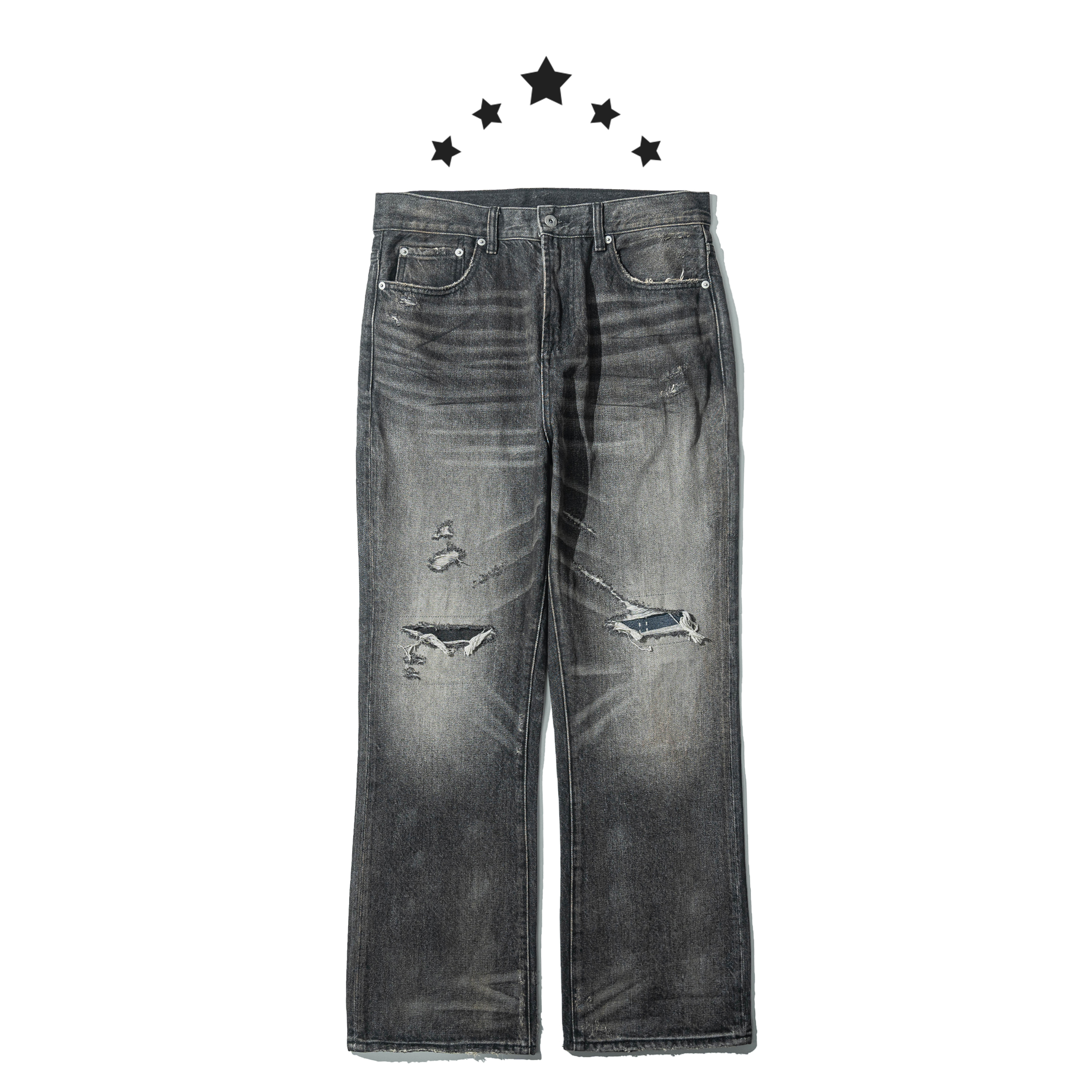 Destroyed Knife Cut Jeans 破壞刀割 牛仔長褲 [P-398]