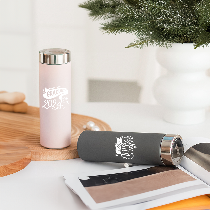 【 畢業圖案 】個人化超輕羽毛保温杯