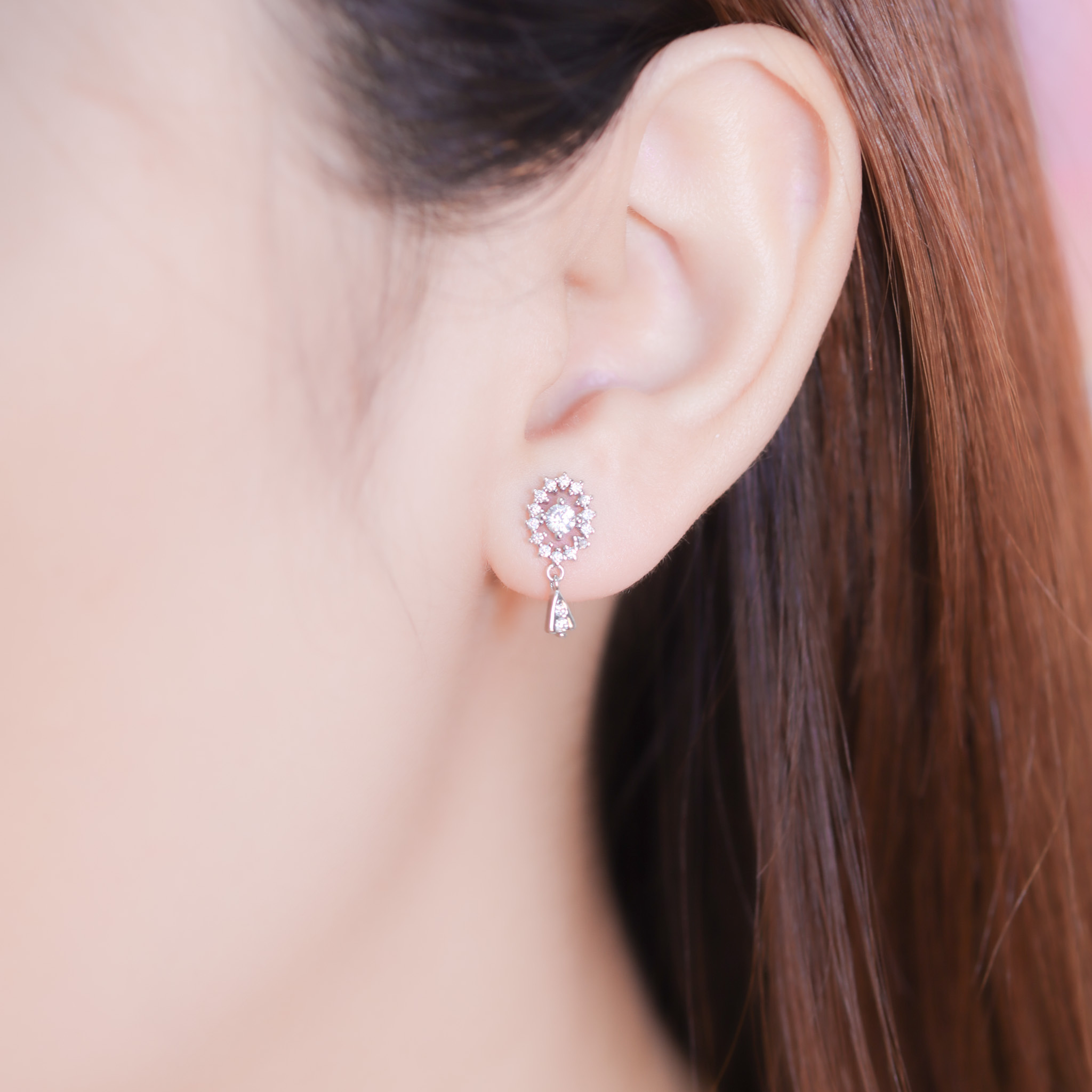 | 925純銀・白金 | 閃耀摩天輪耳環 | EA0821 |