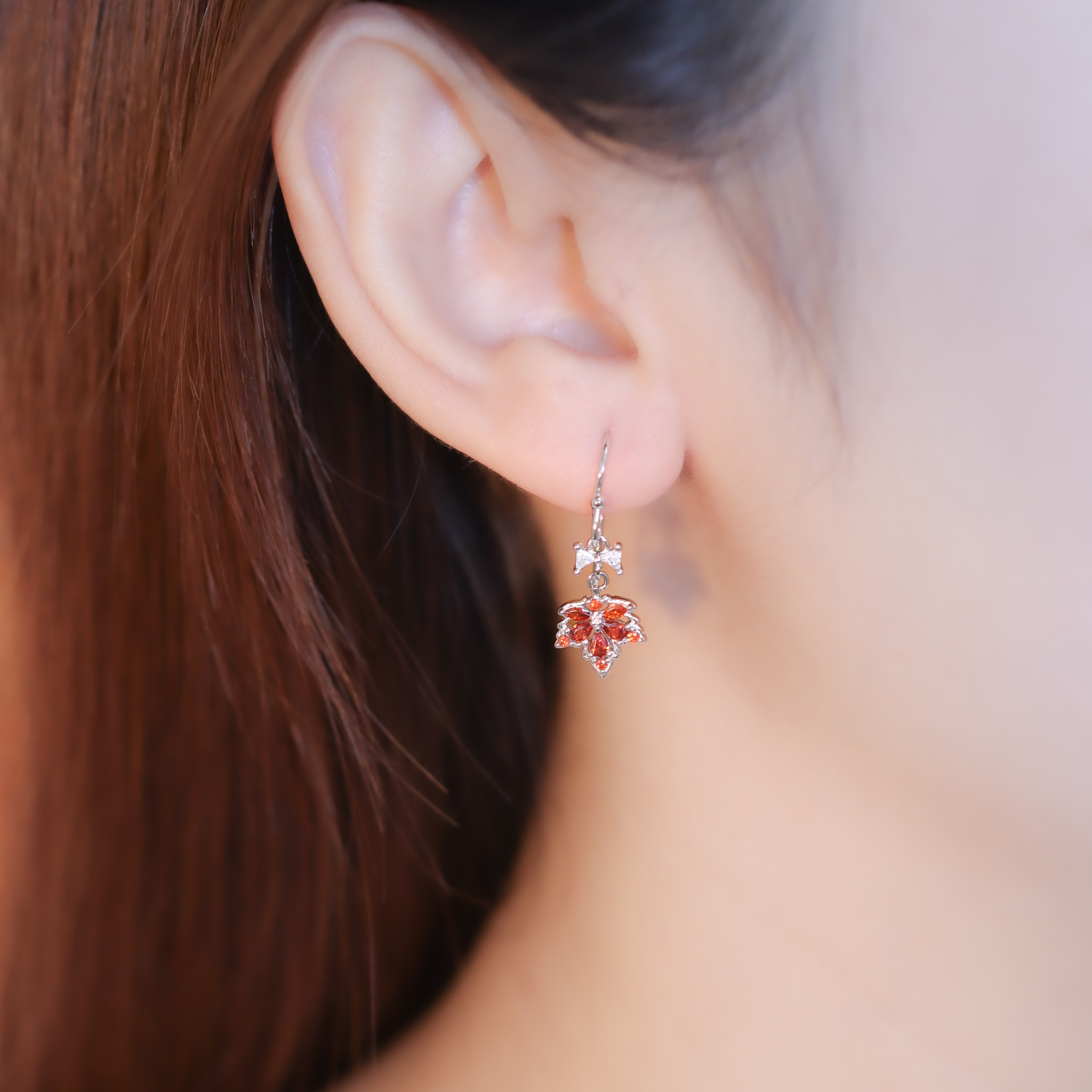 | 999足銀 | 小楓耳環 | EA0815 |