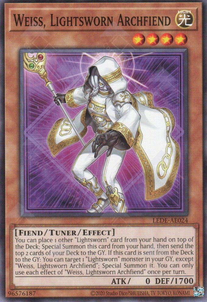 LEDE-AE024 Weiss, Lightsworn Archfiend