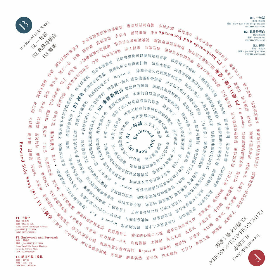 鍾達茵 Pam Chung《Backwards and Forwards》45RPM黑膠唱片