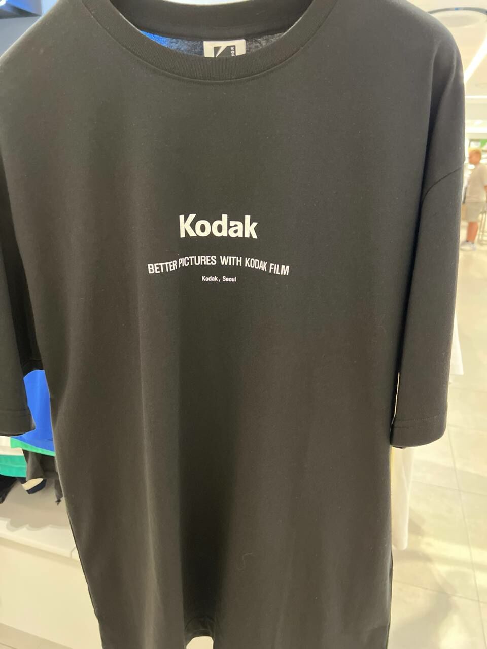 [S] KODAK BETTER PICTURE WITH KODAK FILM T-SHIRT,BLACK, K4223XRS92-BLK (SKD52)