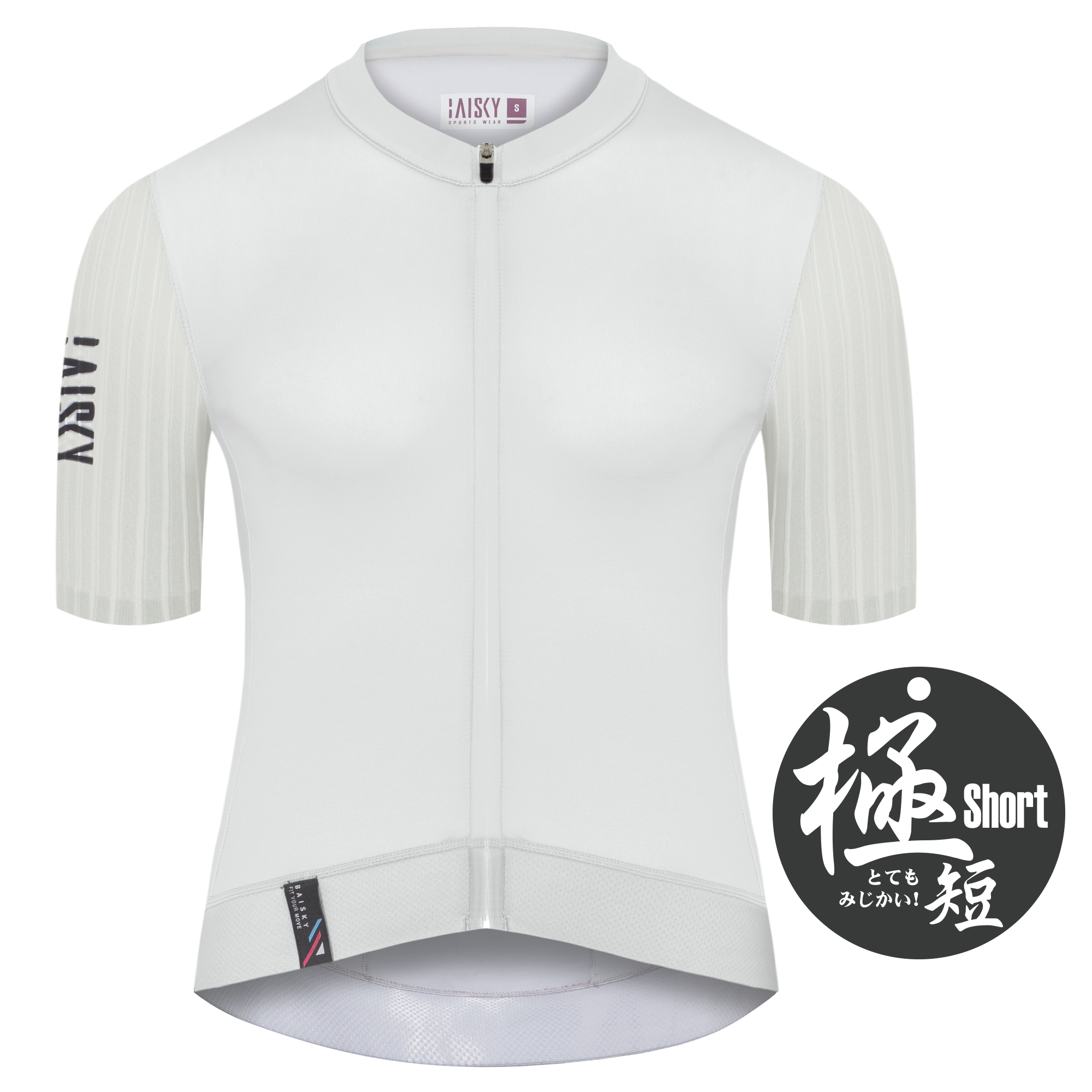 女款空力極短車衣 BK EVO 白