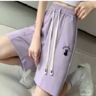 [S] HANAHAII SUMMER ONE-TRACK HALF PANTS,PURPLE, 6204620000-SHORTSPURPLE [FINAL SALES] (SHA17)