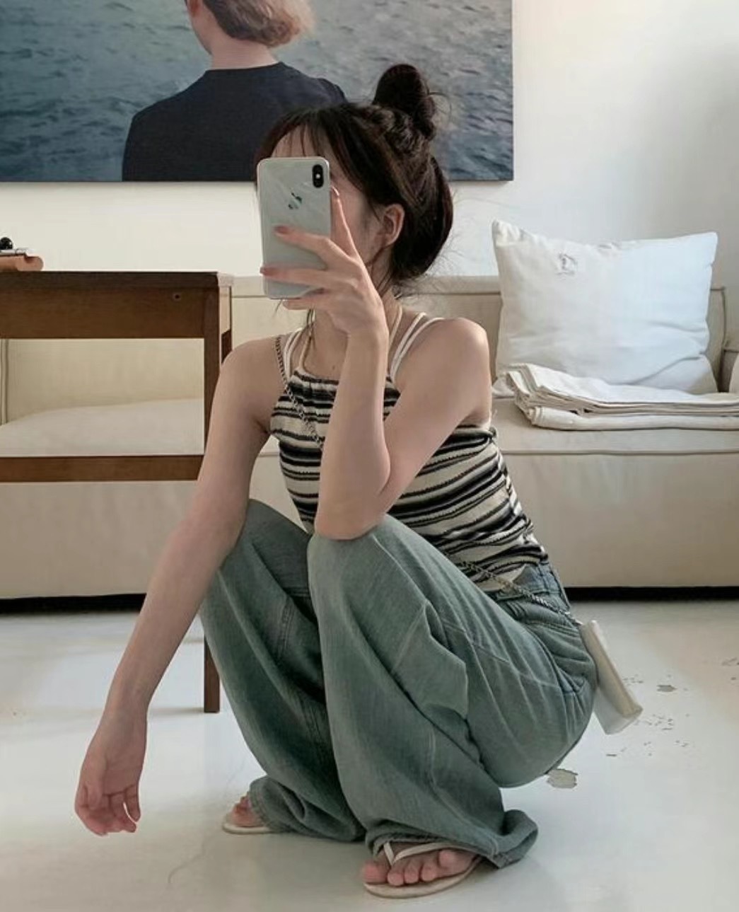 《現貨》39彩色間條背心