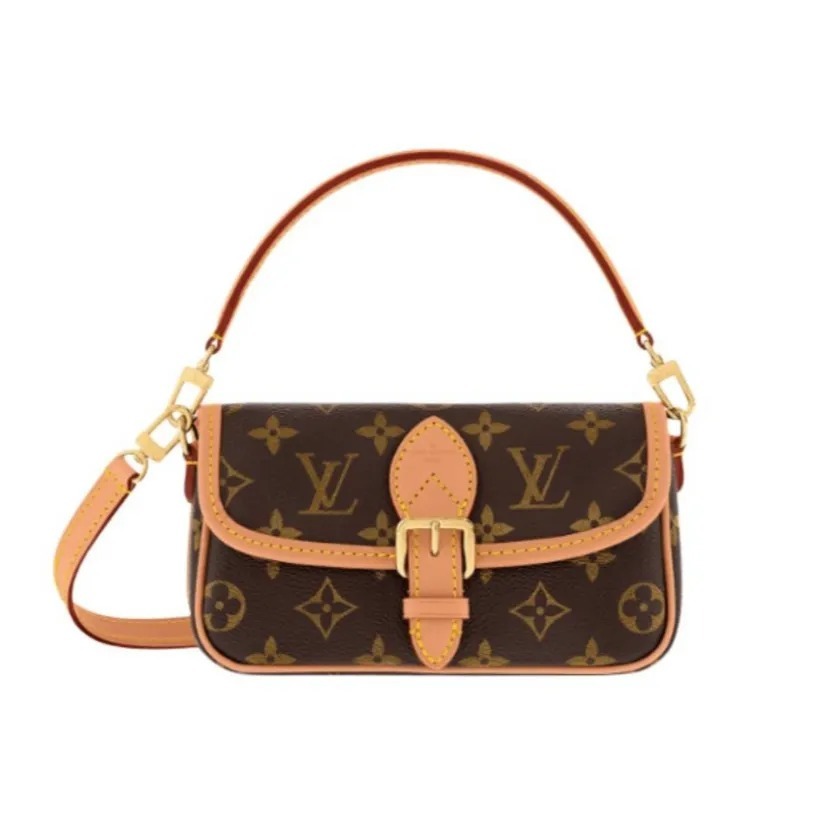 LOUIS VUITTON LV Nano Diane Monogram 帆布 迷你手袋