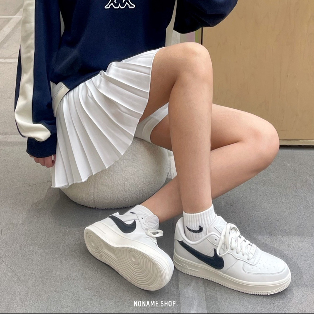 NIKE AIR FORCE 1 AF1 奶油 熊貓 防潑水 小白鞋 AMBUSH平替 (女款)