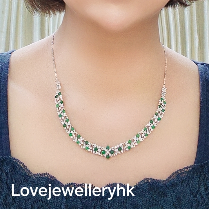 天然翡翠(A貨)頸鍊         GN007