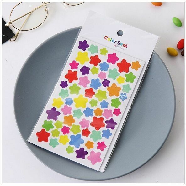 熱賣DIY相冊手帳創意貼紙裝飾（星星 一包6張）