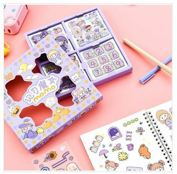 熱賣100張不重覆透明PET防水貼紙套裝（見習魔女）