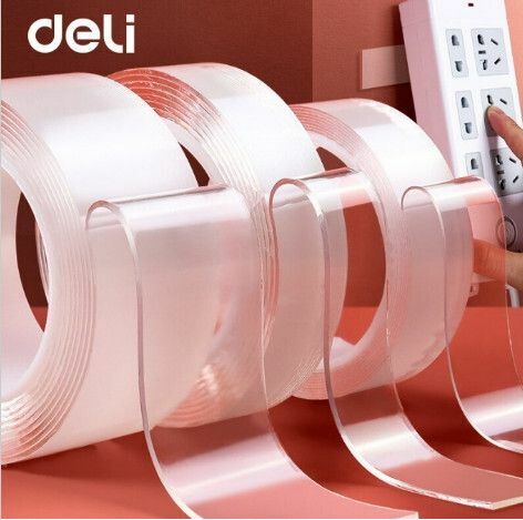 Hot selling (2mm thick x 30mm wide x 3 meters long) thick version transparent nano double-sided super traceless tape double-sided tape | strong adhesive tape