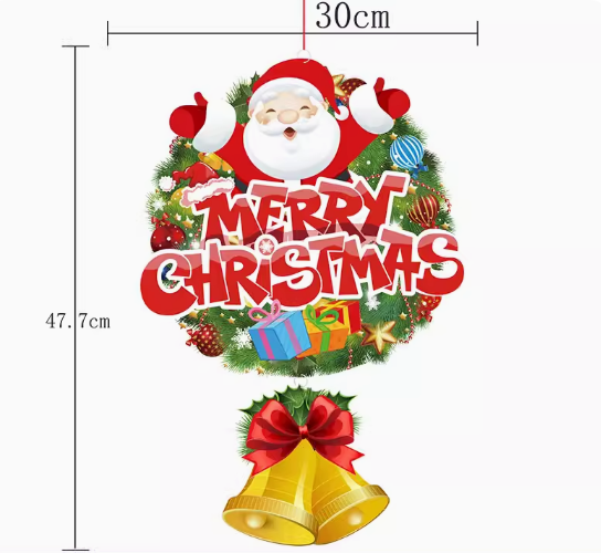 熱賣(5個裝)聖誕節場景佈置掛飾(聖誕掛牌B款)(尺寸:47.7*30CM)