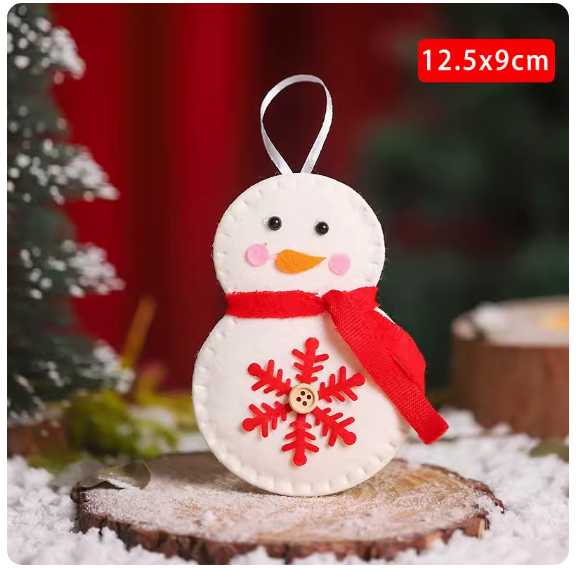 熱賣聖誕元素小掛飾(D款聖誕雪人)(尺寸:12.5*9CM)