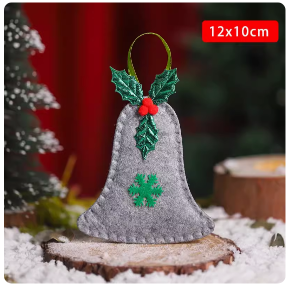熱賣聖誕元素小掛飾(I款聖誕鈴鐺)(尺寸:12*10CM)