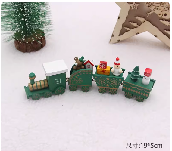 熱賣聖誕節裝飾擺飾(G款小火車)(尺寸:19*5CM)