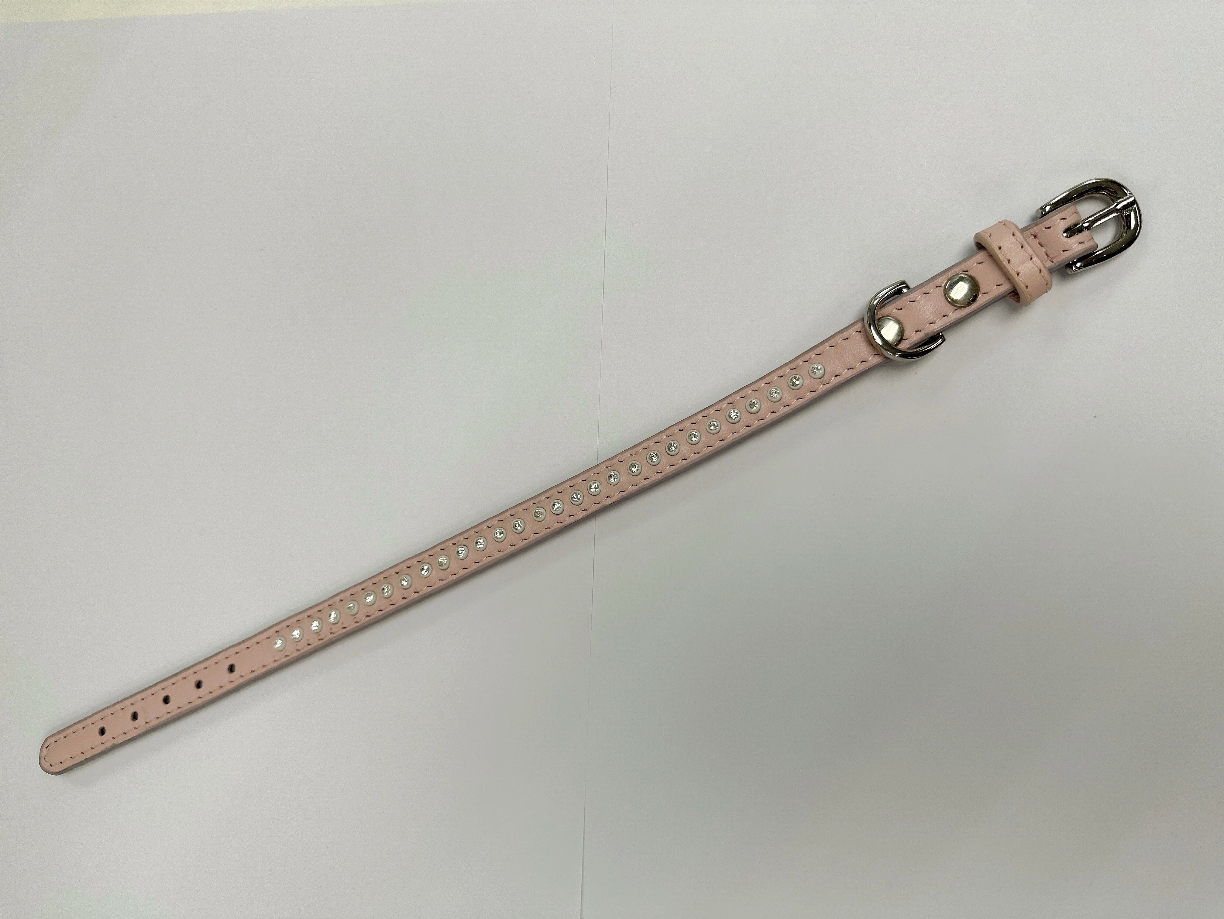 真皮狗頸圈(粉紅色)