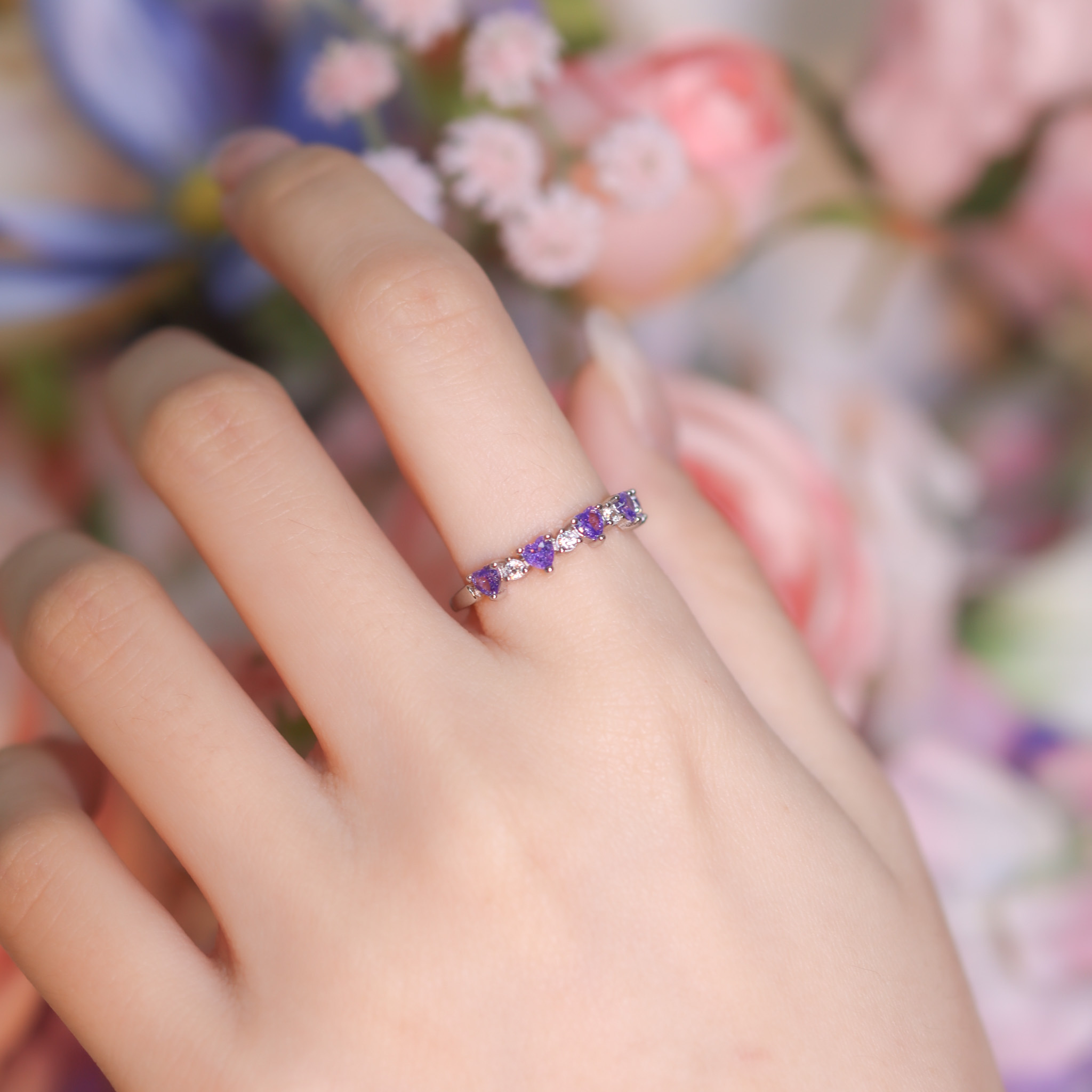 | 925銀 | 漫紫愛意戒指 | RI0727 |