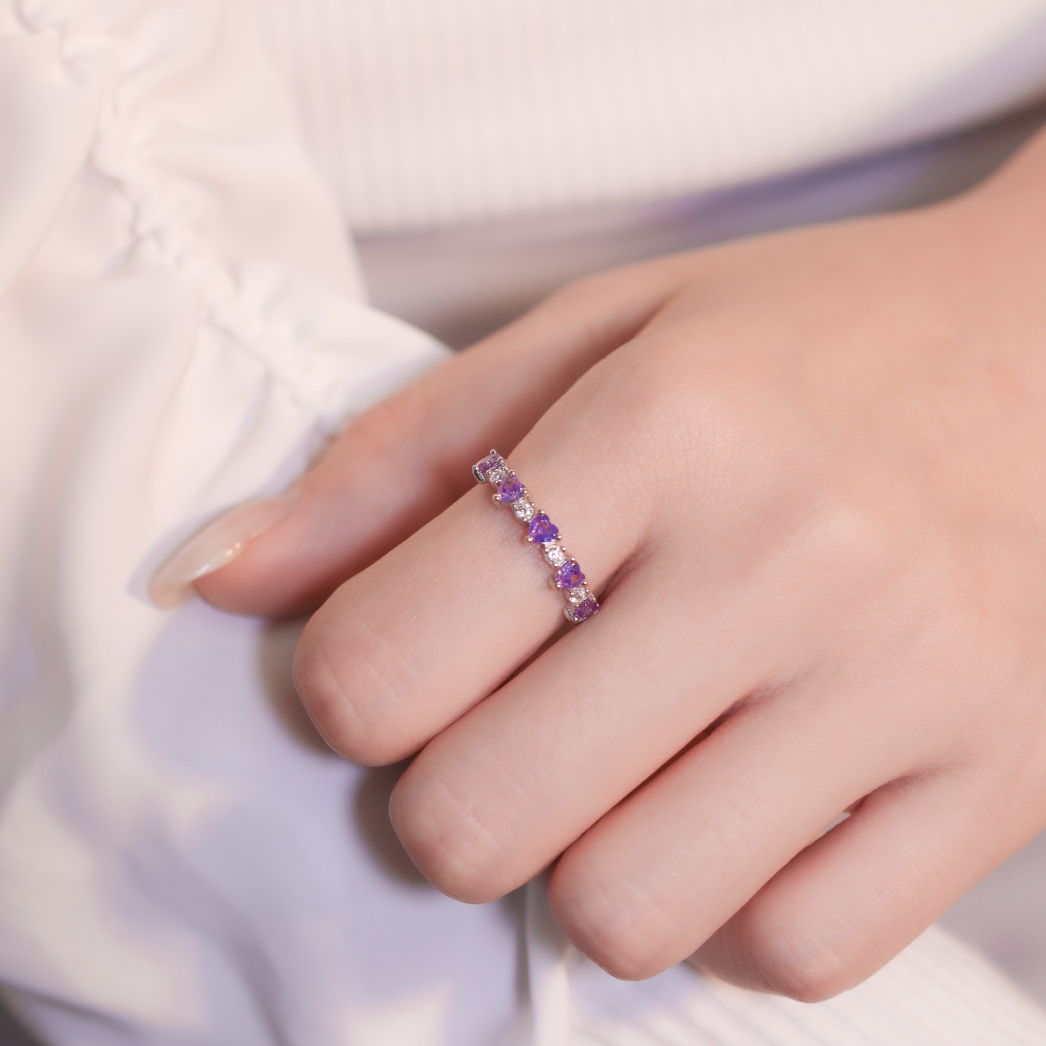 | 925銀 | 漫紫愛意戒指 | RI0727 |