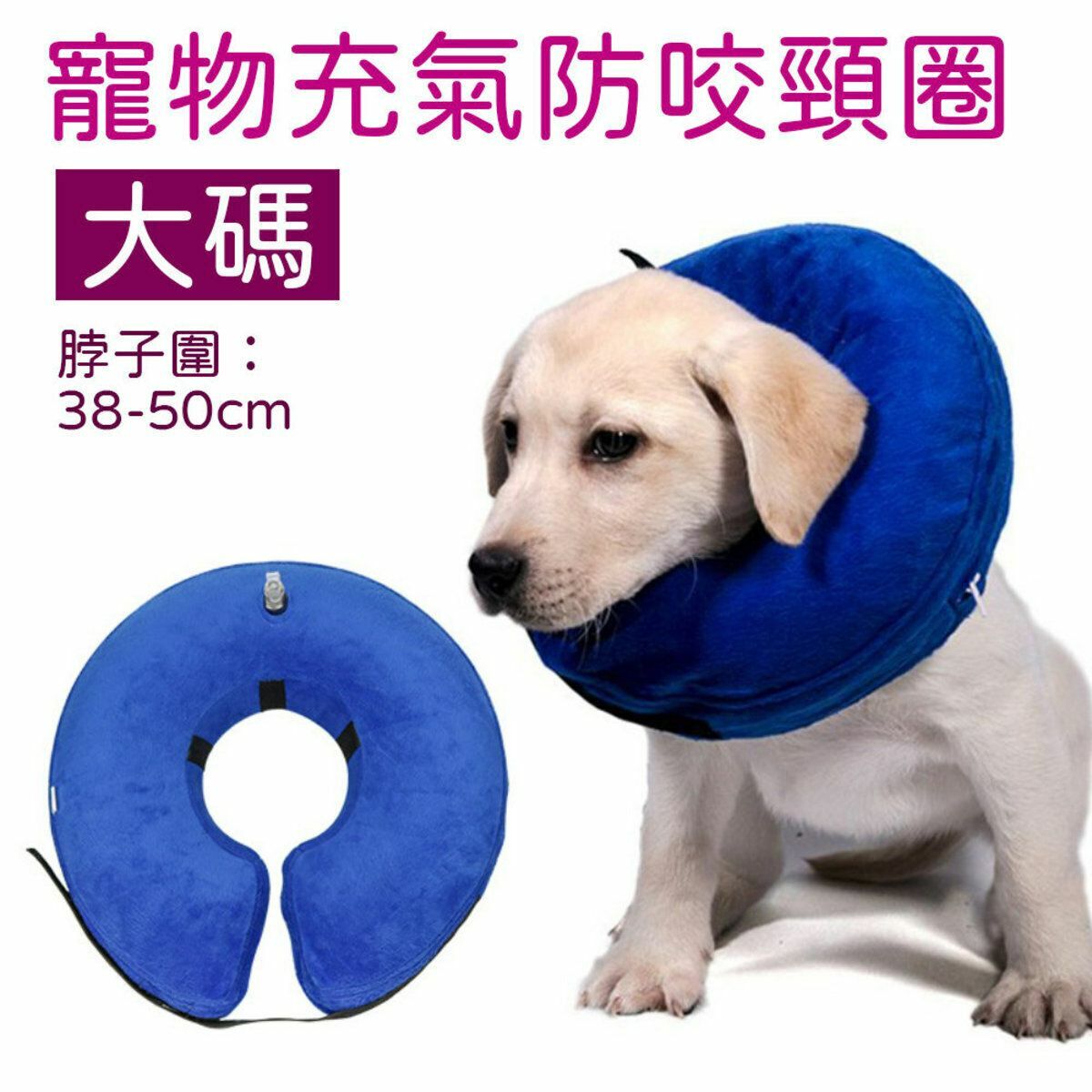 熱推可調較寵物充氣防咬頸圈 x1 -大碼 貓狗寵物用品