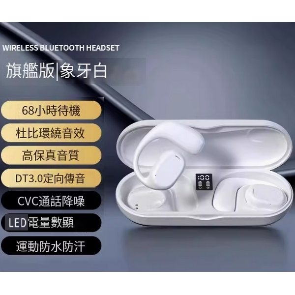 The hottest wireless Bluetooth headset (top model white [superb spatial surround sound effect + lossless sound quality + super battery life])