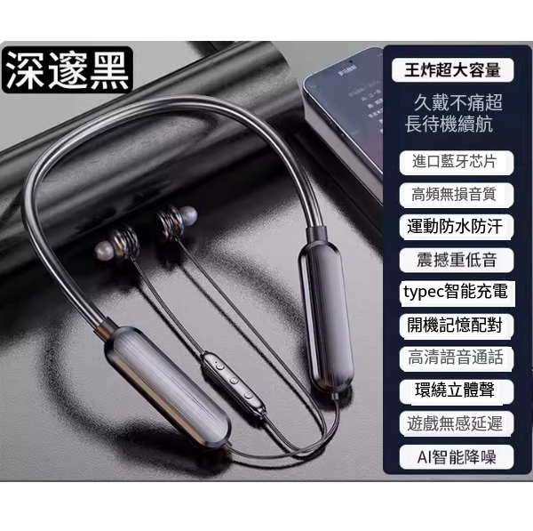 Hottest Wireless Bluetooth Headset (Flagship Edition-Cool Black)