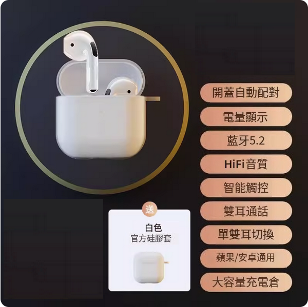 The hottest wireless Bluetooth headset (top version [free transparent protective case + thousand yuan sound effect + super long battery life + intelligent noise reduction])