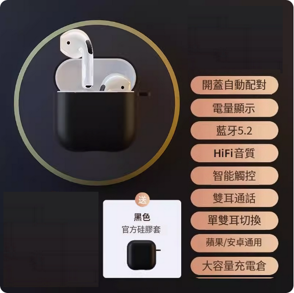 The hottest wireless Bluetooth headset (top version [free black protective case + thousand yuan sound effect + super long battery life + intelligent noise reduction])