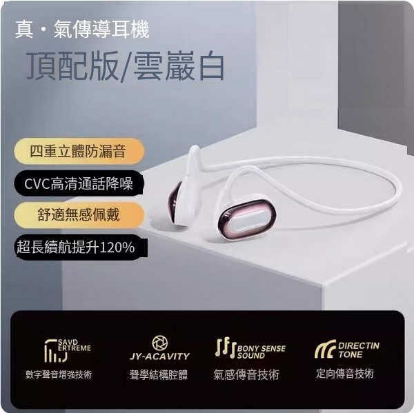 Popular head-mounted Bluetooth headset ([Yunyan White | Top version] No sound leakage ◆ Comfortable to wear ◆ No pressure and skinny feel)