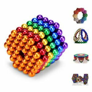 爆款創意好玩磁力魔力珠玩具5mm 216粒 (彩色） 專注力磁石 創造力