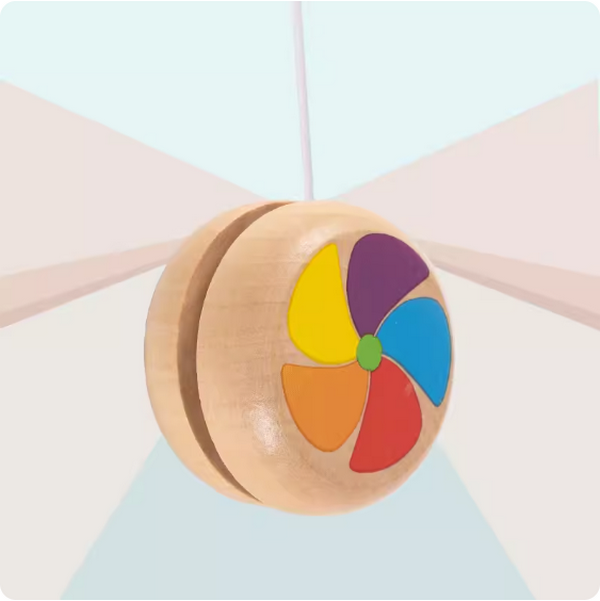 Popular children's toys (solid wood yo-yo [windmill])