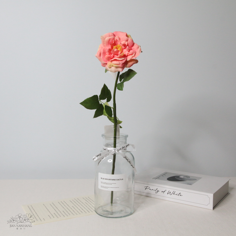 人造花 18.5"玫瑰 粉