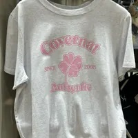 [S] COVERNAT LADIES ARCH CLOVER HEART T-SHIRT,HEATHER GREY, CO2402ST88HG (SCN87)