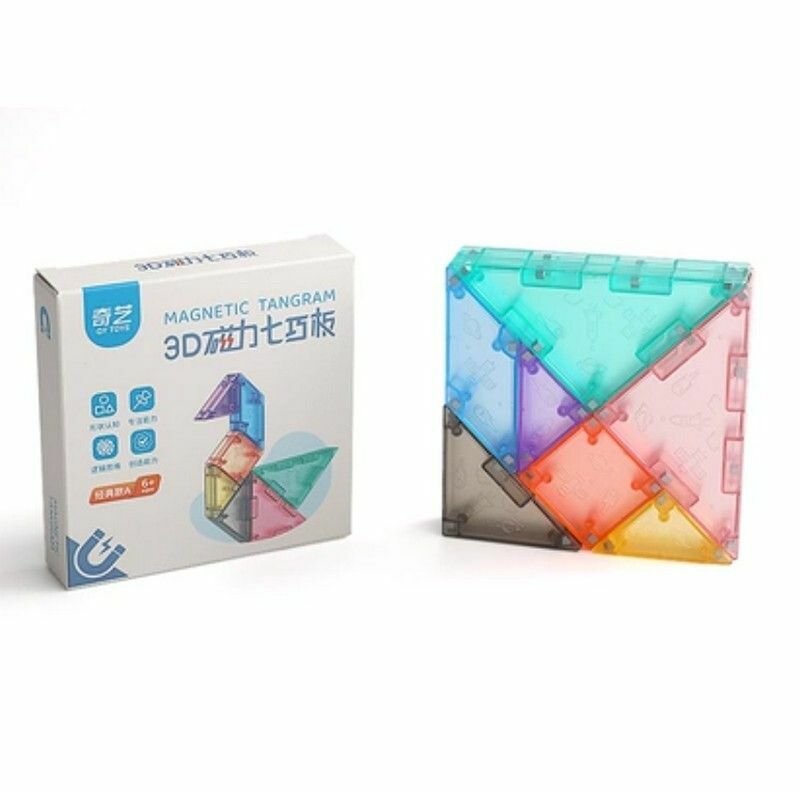 新款兒童益智玩具/早教智力開發趣味拼圖abs玩具-3D七巧板-經典版(磁力版)
