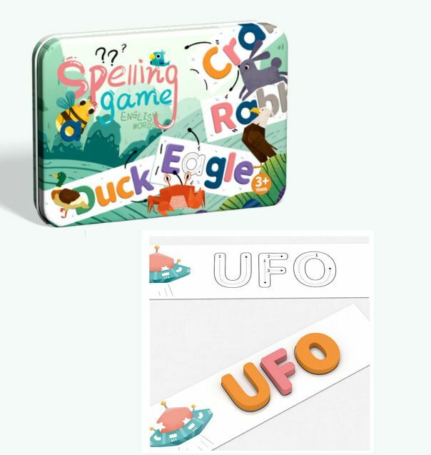 New wooden alphabet toys, English Scrabble games for children, preschool and early education training, English teaching materials for young children, suitable for boys and girls