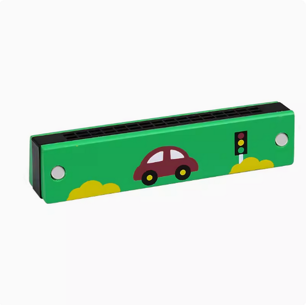 新款兒童口琴玩具(綠色交通)