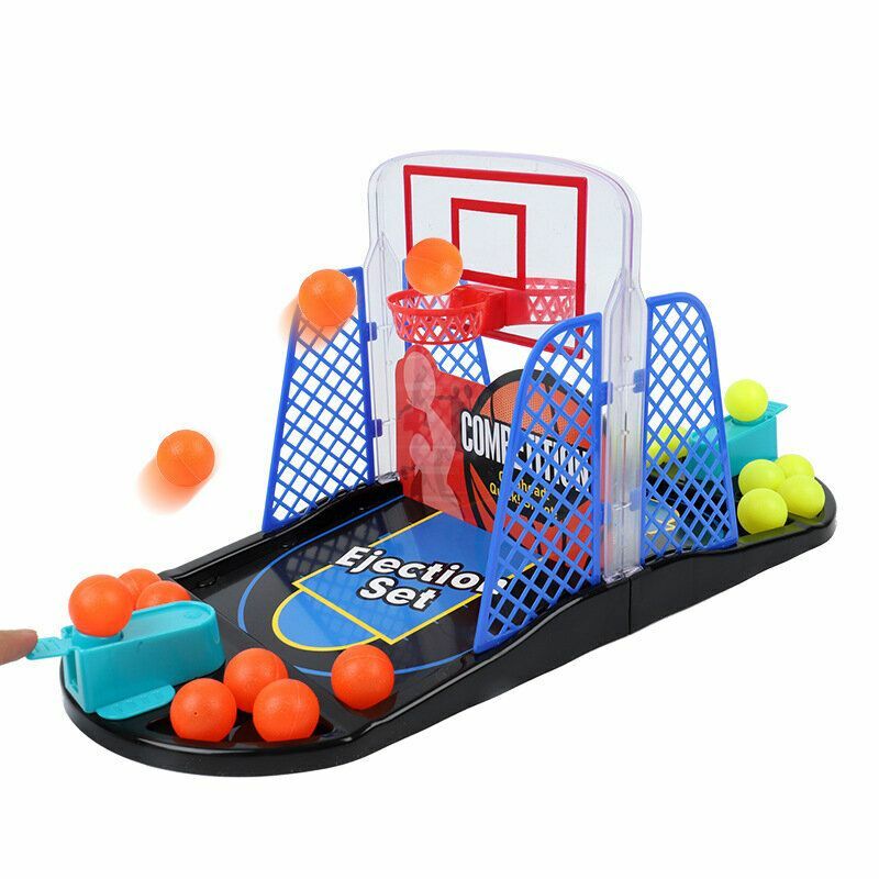 New children's toys, basketball hoop table game, upgraded to 26 basketballs, ejection basketball court toy, parent-child interactive competition game, suitable for birthdays and party gifts