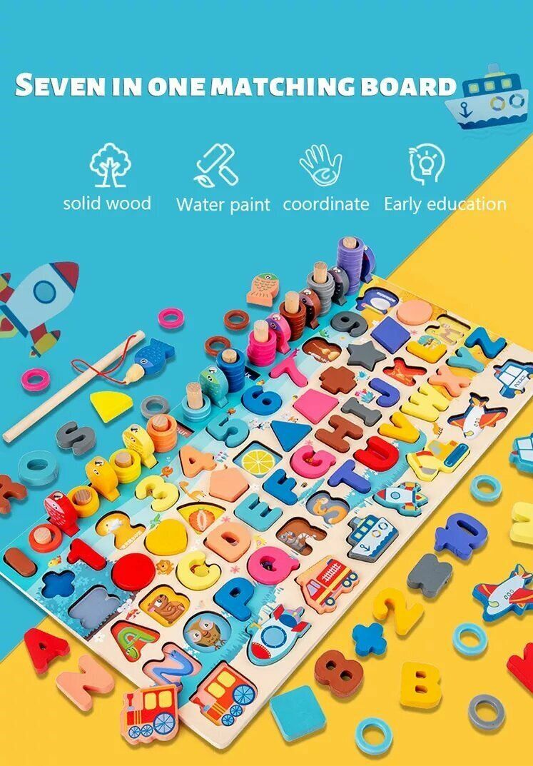 熱賣Montessori 蒙特梭利 數字時間學習遊戲，學前早教訓練 兒童STEM教育玩具
