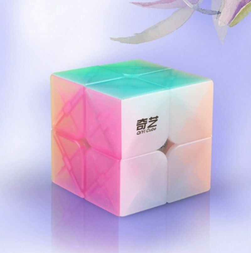 熱賣扭計骰/減壓玩具/益智魔方-果凍色2階