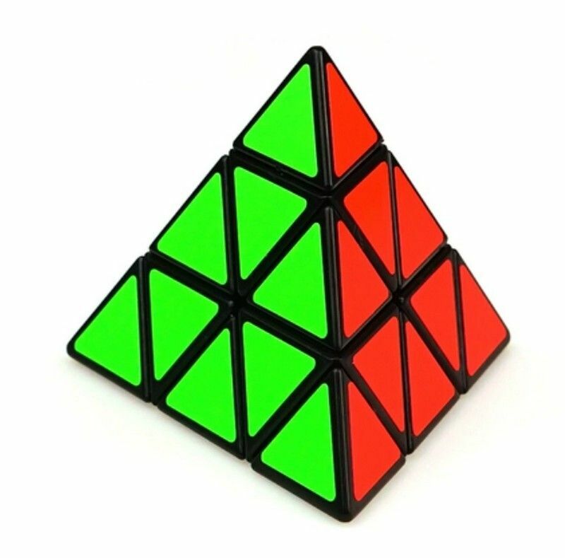 熱賣扭計骰/異形魔方/益智玩具-聖手3階金字塔黑色魔方+專屬教程
