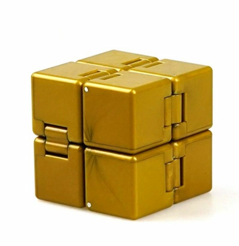 爆款創意扭計骰/聖手益智玩具/解壓玩具-無限魔方-金色
