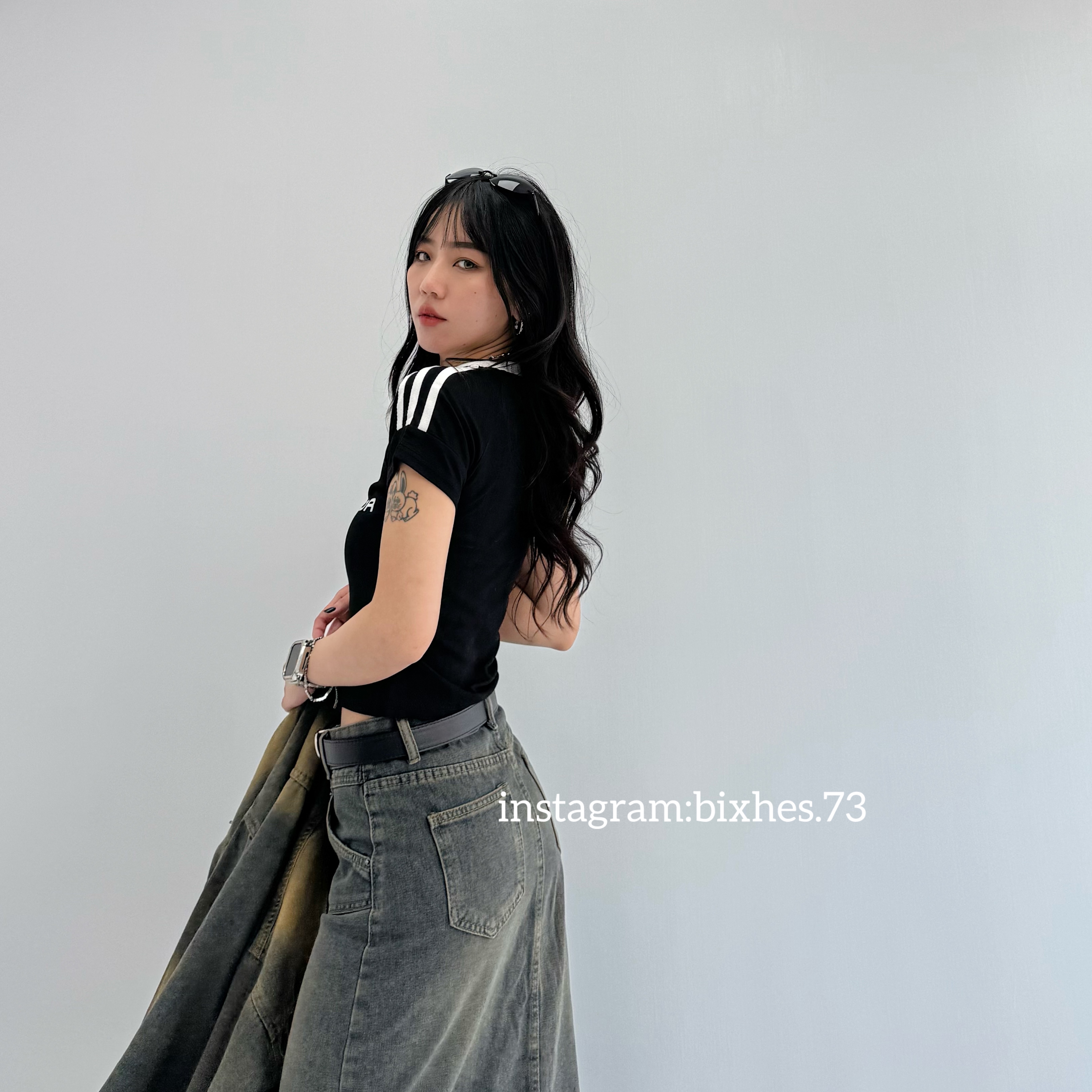 賽車彈力貼身短T(A00089)