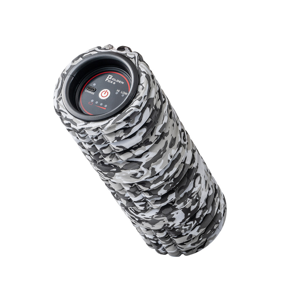 【GoldenFox】震動按摩滾筒GF-900SM雪地迷彩特仕版(台灣製)