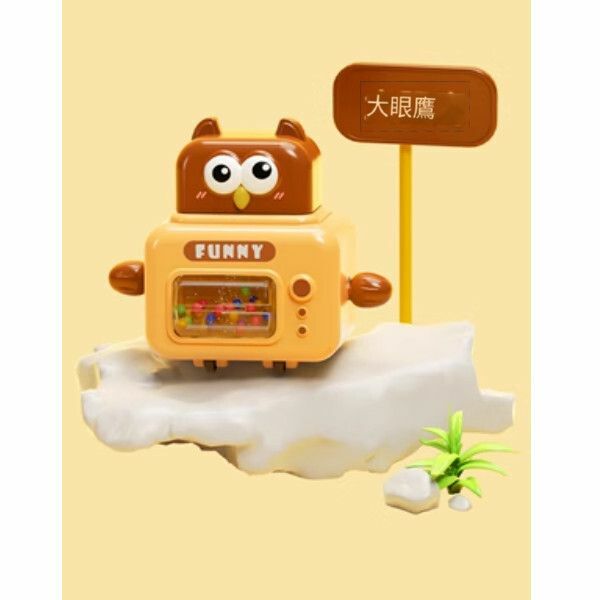 爆款兒童按壓玩具車寶寶【按壓[大眼鷹]手臂轉動/滾珠轉動】