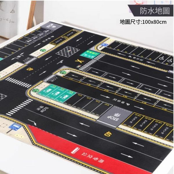 熱推兒童合金小汽車玩具【無紡布防水停車場地圖】