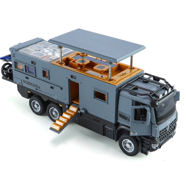 熱推兒童玩具仿真房合金車(1:24灰色)