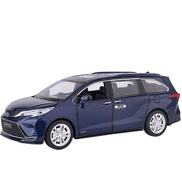 熱推合金模型兒童玩具車(H2323-1:24塞納-泡沫盒-藍)