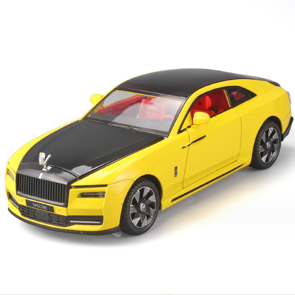熱推兒童合金車模型玩具車(1:24黃色)