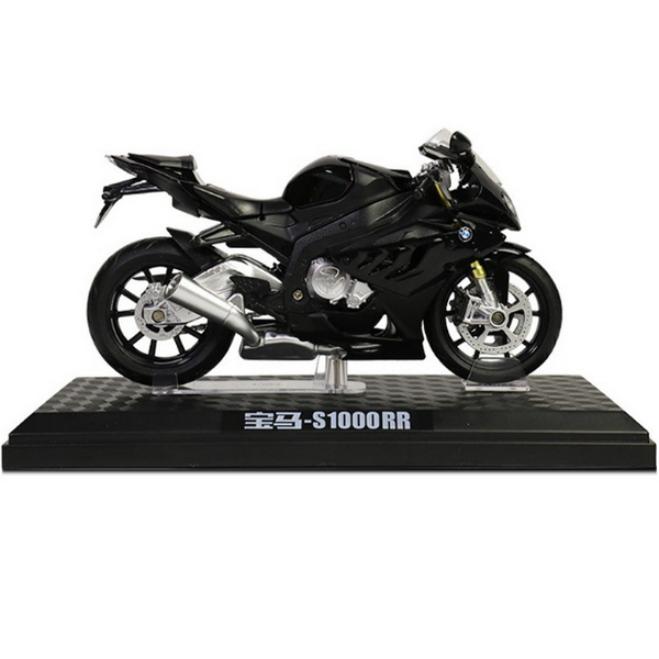 熱推合金摩托車模型兒童玩具(1：12 S1000-盒-黑)